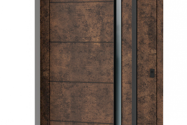 Holz-Stein-Glas Haustüre