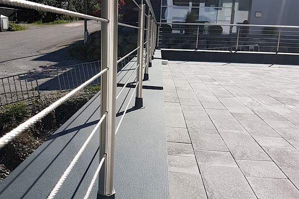 Nirosta-Draht-Geländer