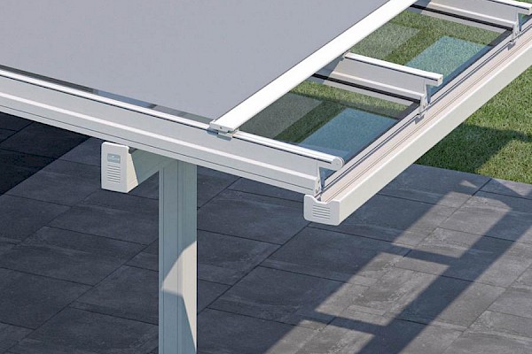 Terrassendach intrigierter Markise