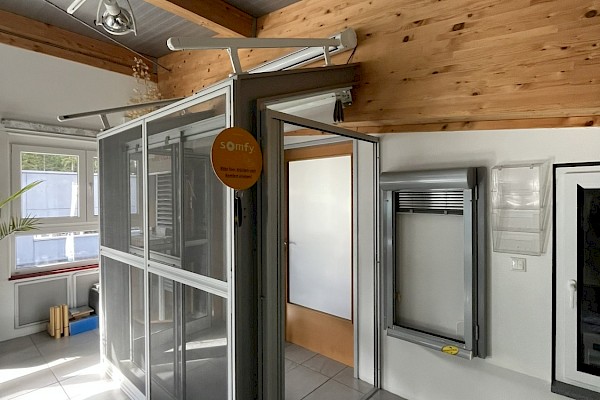 Schauraum Glasdach & Insektenschutz